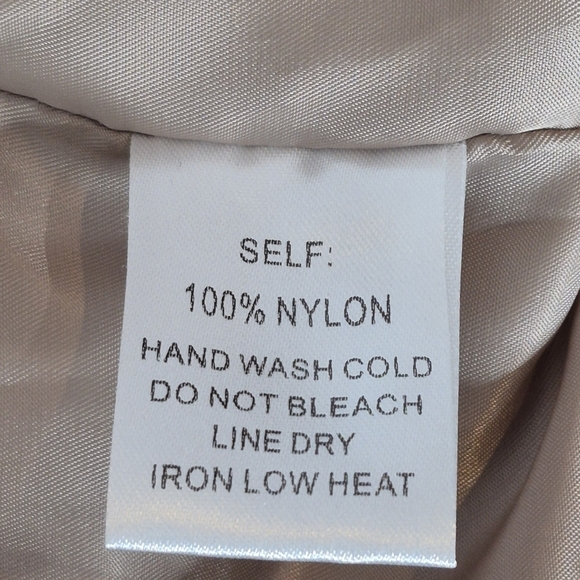 Bluivy Faux Denim Layered Beige Functional with Fashion Puffer Vest - Size M/L - Picture 15 of 16